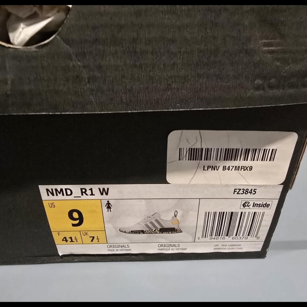 Adidas NMD R1 W Size 9 Sneakers Leopard Shoes With Box - Picture 5 of 6